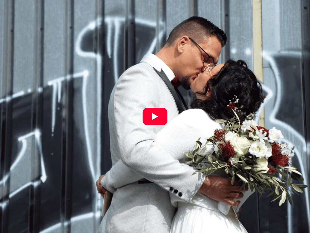 Fabiana und Benjamin küssen sich, Link zum Video